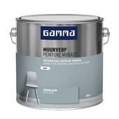 GAMMA muurverf zinkblauw mat 2,5 liter