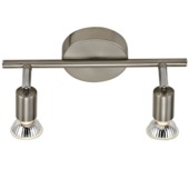 GAMMA opbouwspot Amalfi 2-lichts nikkel