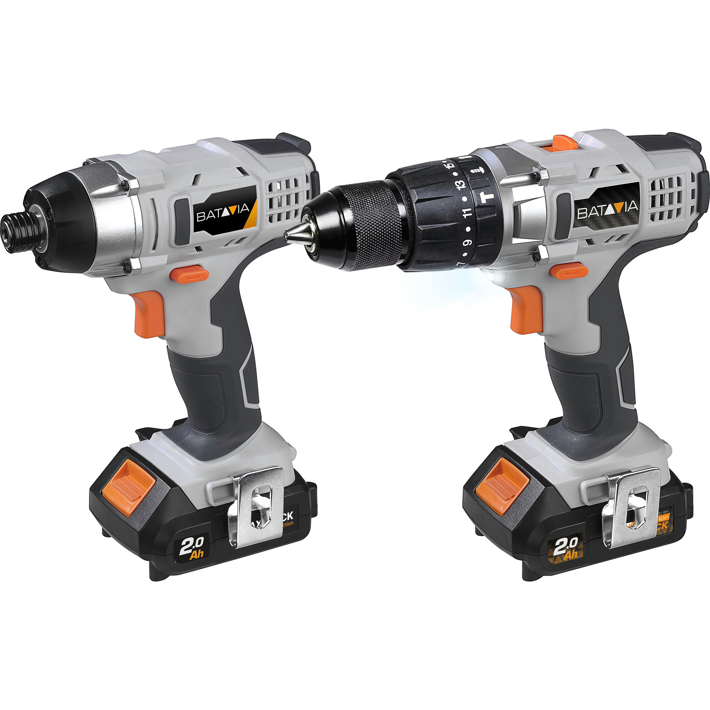 Batavia Accuklopboormachine Slagschroevendraaier Set 18V Incl 2X 20 Ah Accu En Koffer batavia kopen in de aanbieding