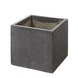 Bloempot terrazzo zwart hoogte 32cm