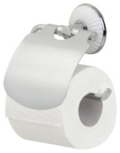 Tiger toiletrolhouder Ivy chroom/wit met klep