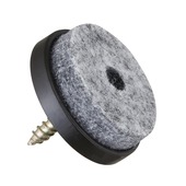 HANDSON meubelglijder viltglijder met schroef Ø24 mm bruin 20 stuks