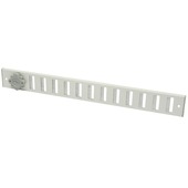 Sanivesk afsluitbaar schuifrooster aluminium wit 37x4 cm