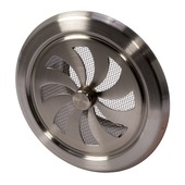 Sanivesk afsluitbaar schuifrooster RVS Ø 100 mm