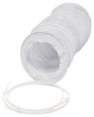 Sanivesk buis flexibel PVC wit Ø 125 mm 1,5 meter