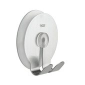 Tiger haak Twin geborsteld RVS