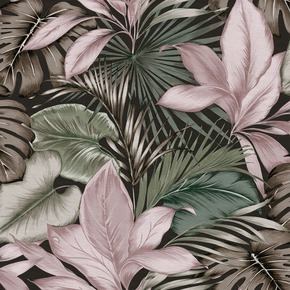 Vliesbehang Indra groen-roze 106742