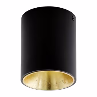 EGLO plafondlamp Polasso zwart/goud