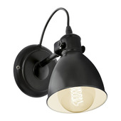 EGLO wandlamp Priddy zwart