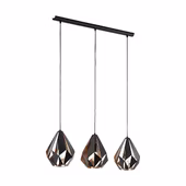 Eglo hanglamp Carlton zwart 8,5x2,5 cm (hxl)