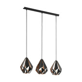 Eglo hanglamp Carlton zwart 8,5x2,5 cm (hxl)