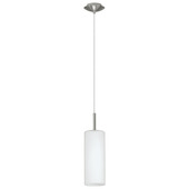 EGLO hanglamp Troy nikkelmat Ø10,5 cm 