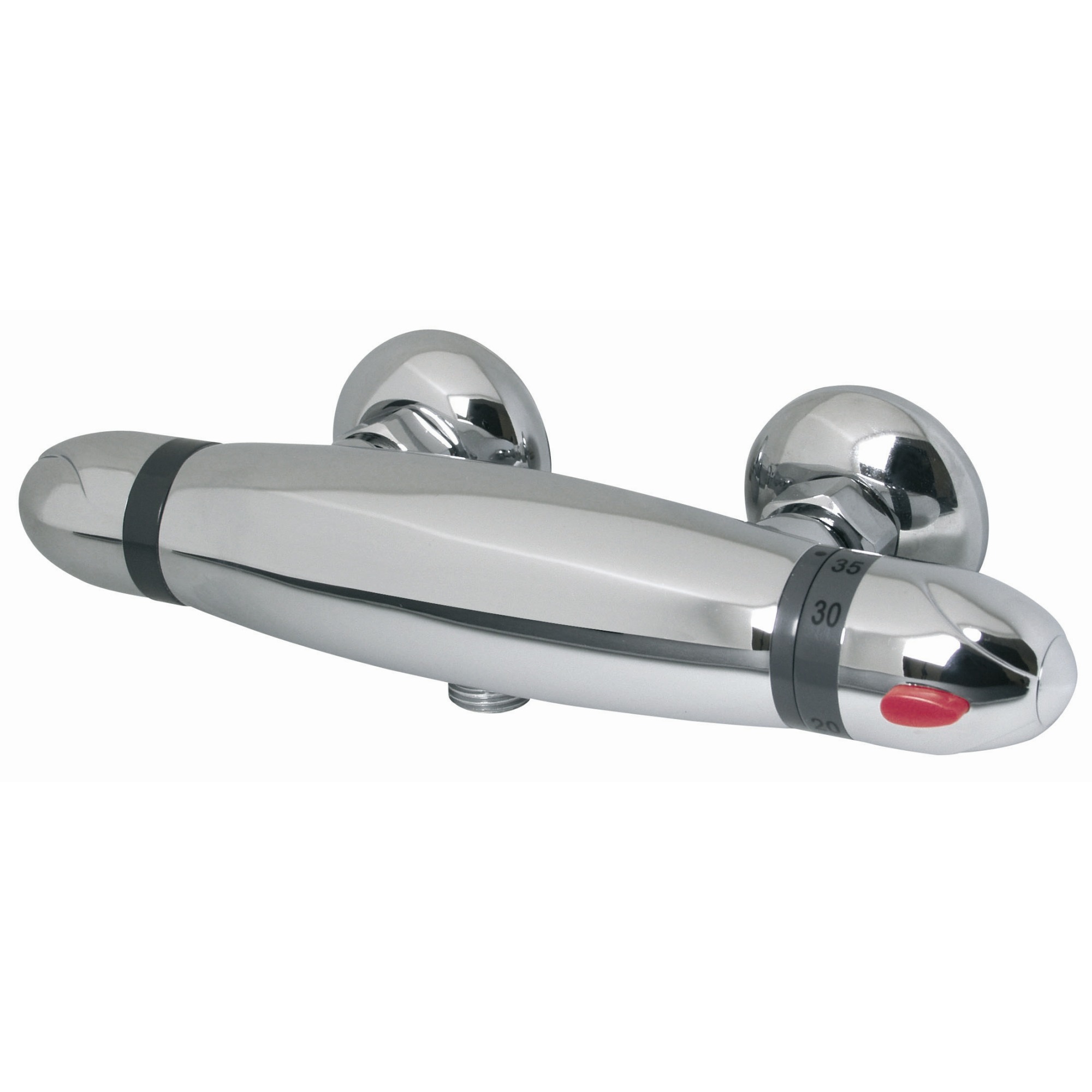 Plieger Summer douchekraan thermostatisch 12 cm chroom Douchekranen