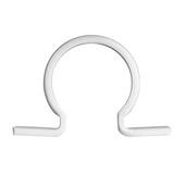 Martens zadel PVC wit 32 mm 2 stuks