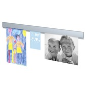 Artiteq schilderij ophangsysteem inforail 1 meter geborsteld aluminium