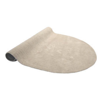 Rond wollen vloerkleed - Feline Wit/Gemeleerd | Isolerend