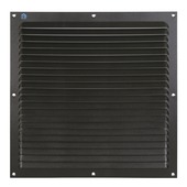 Renson opbouw schoepenrooster aluminium zwart 300 x 300mm