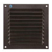 Renson opbouw schoepenrooster aluminium zwart 150 x 150mm