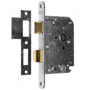 NEMEF 1200 serie insteekslot badkamerslot/wc-slot met rvs voorplaat Doorn 50mm PC 63mm
