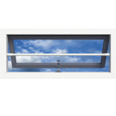 SecuBar barrièrestang Twist SKG 2-sterren RAL 9010 Wit 99 cm