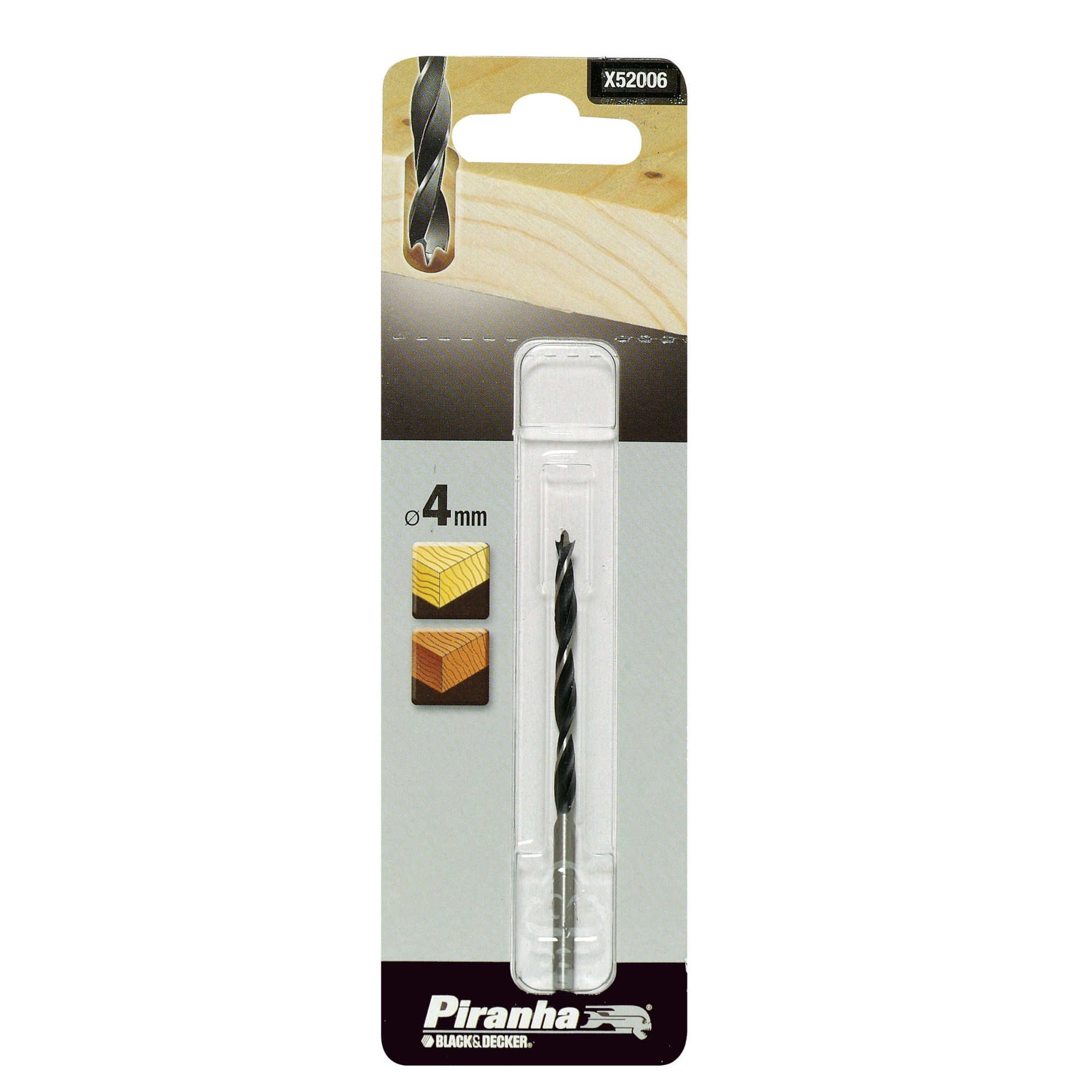 Piranha Houtspiraalboor 4 Mm X52006 piranha kopen in de aanbieding