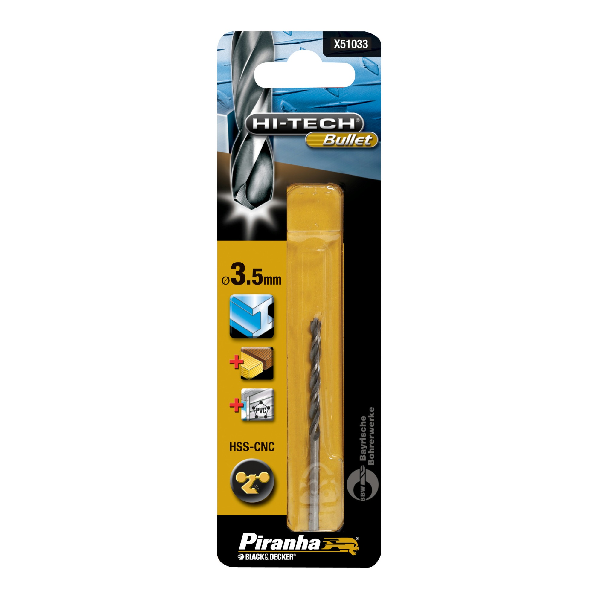 Piranha Hi Tech Bullet Metaalboor 35 Mm X51033 piranha kopen in de aanbieding