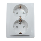 GAMMA Ventoux Dubbel Geaard Stopcontact Wit
