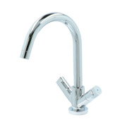 Aqualino Keukenkraan Fortore 2-knops Chroom