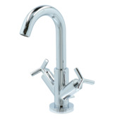 Absolut wastafelkraan Post 2-knops Chroom