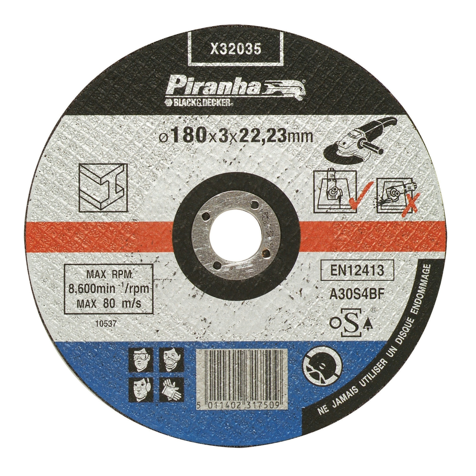 Piranha Doorslijpschijf Metaal 32X180 Mm X32035 piranha kopen in de aanbieding