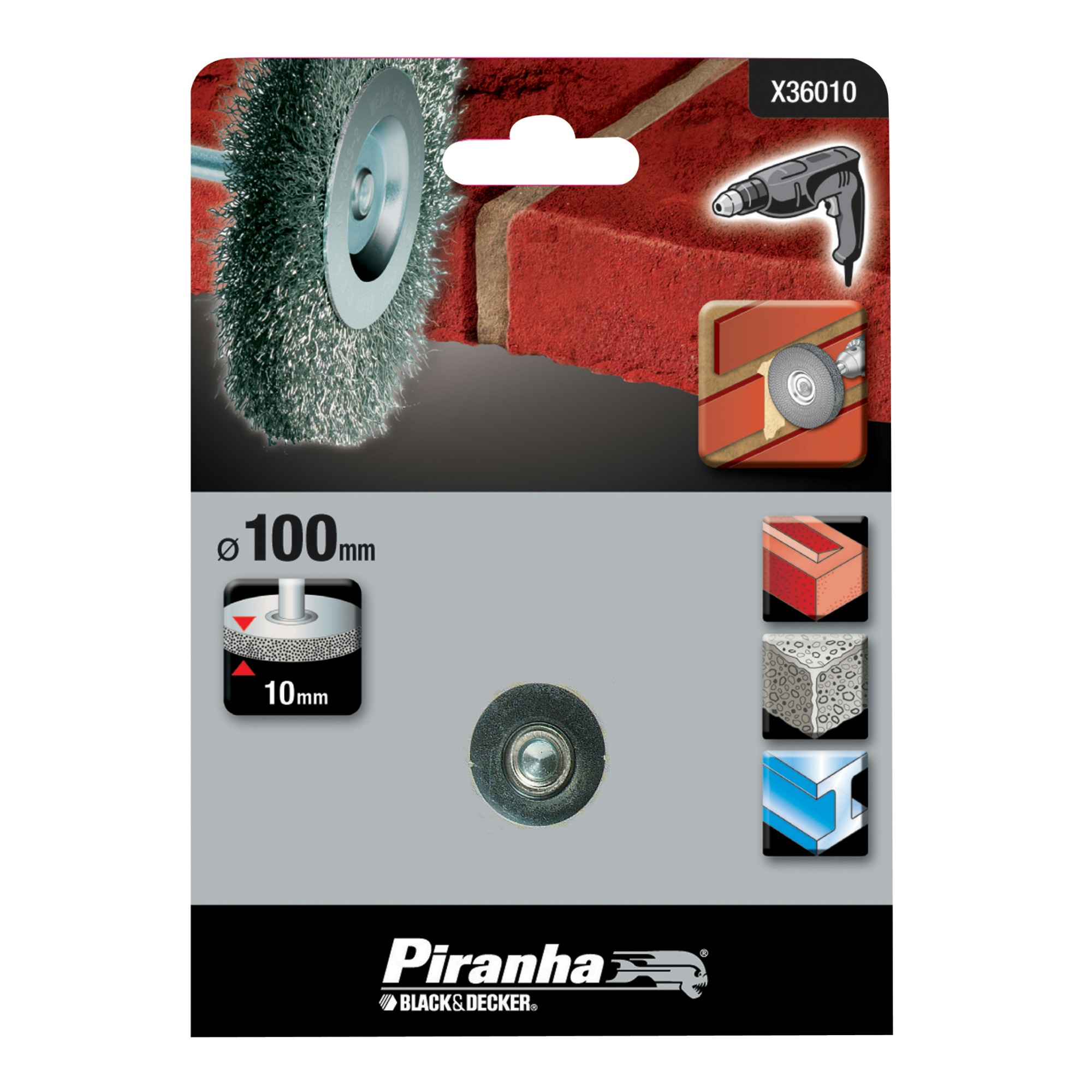 Piranha Staaldraadborstel 100 Mm X36010 piranha kopen in de aanbieding