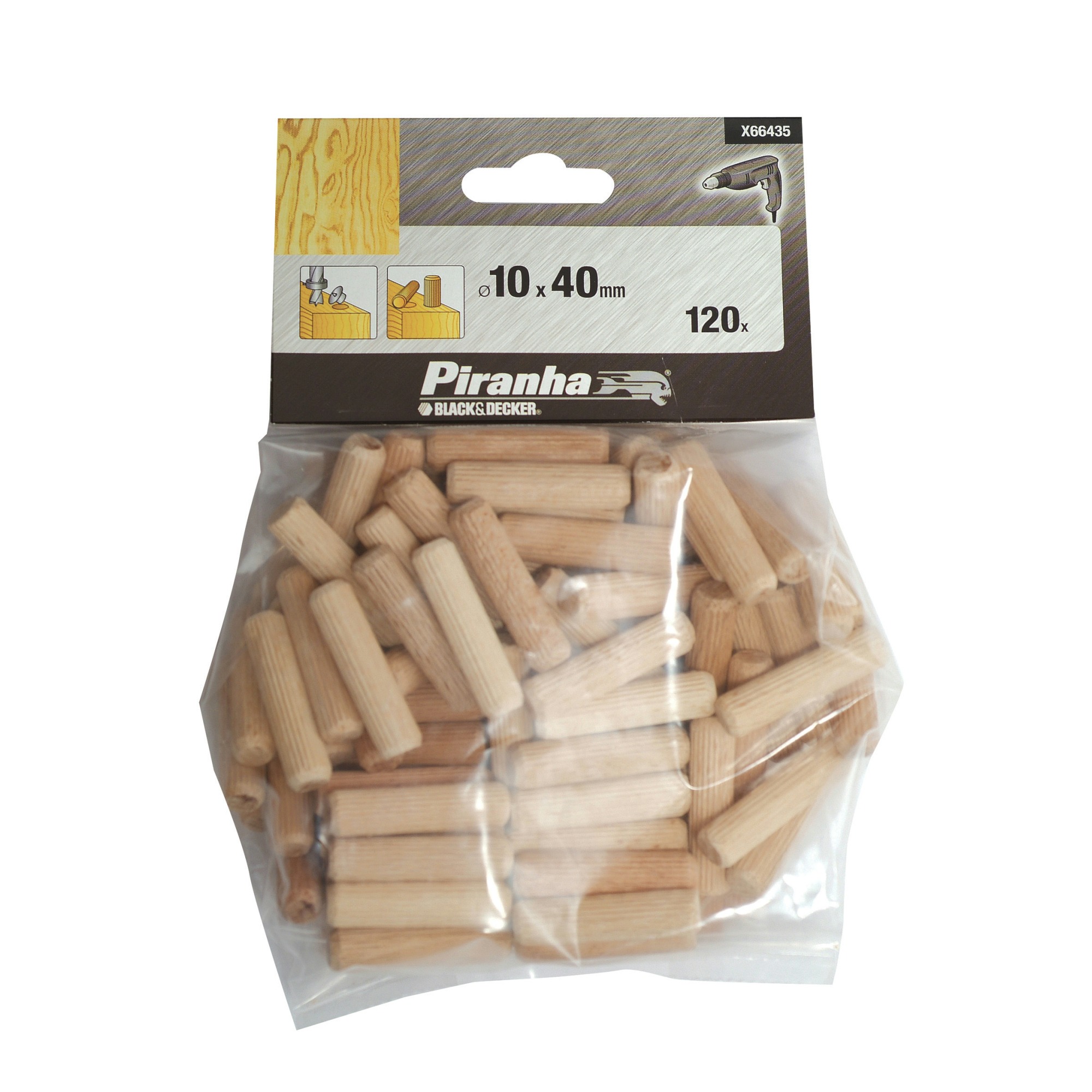 Piranha Houten Deuvels 10 Mm 120 Stuks X66435 piranha kopen in de aanbieding