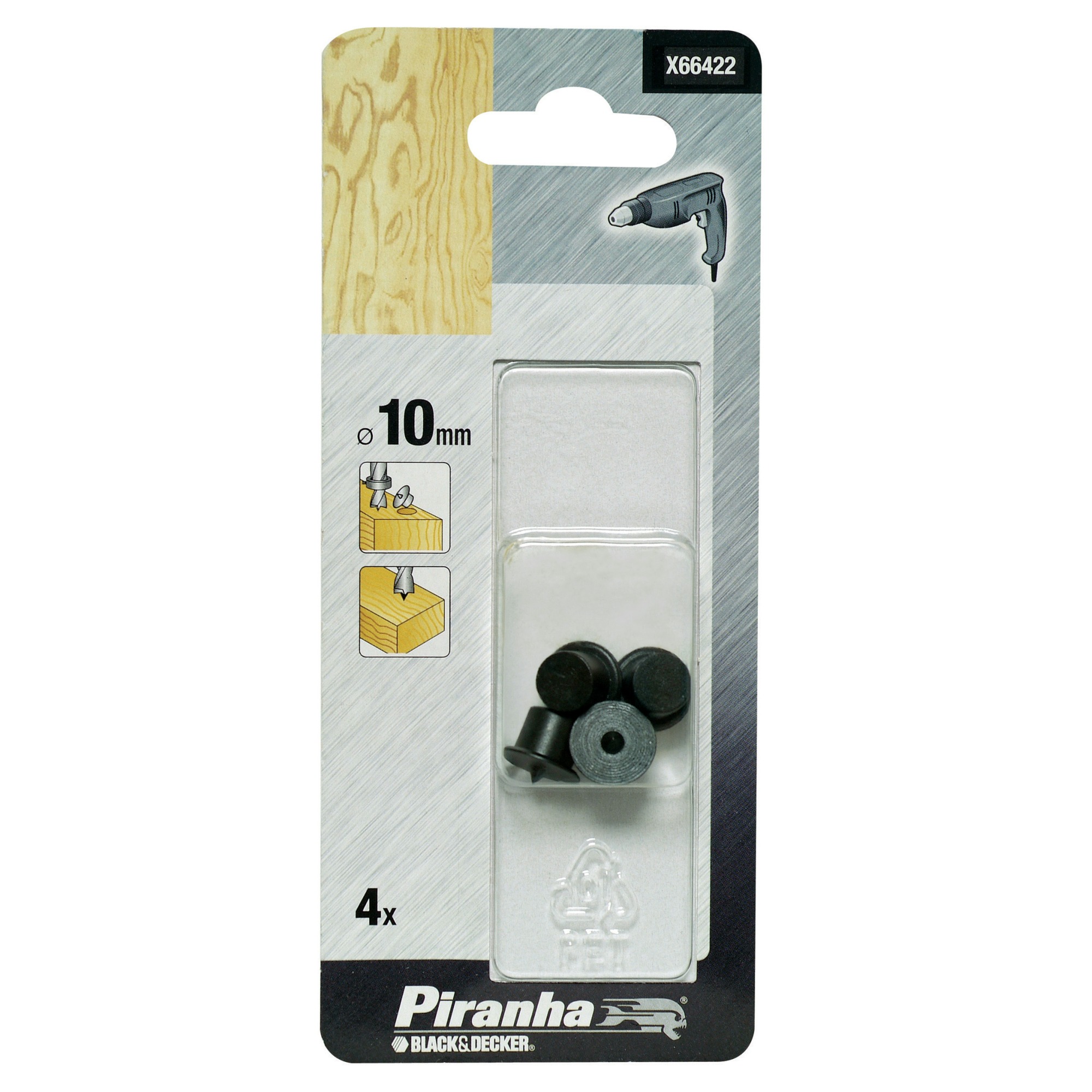 Piranha Centreerpunt 10 Mm 4 Stuks X66422 piranha kopen in de aanbieding