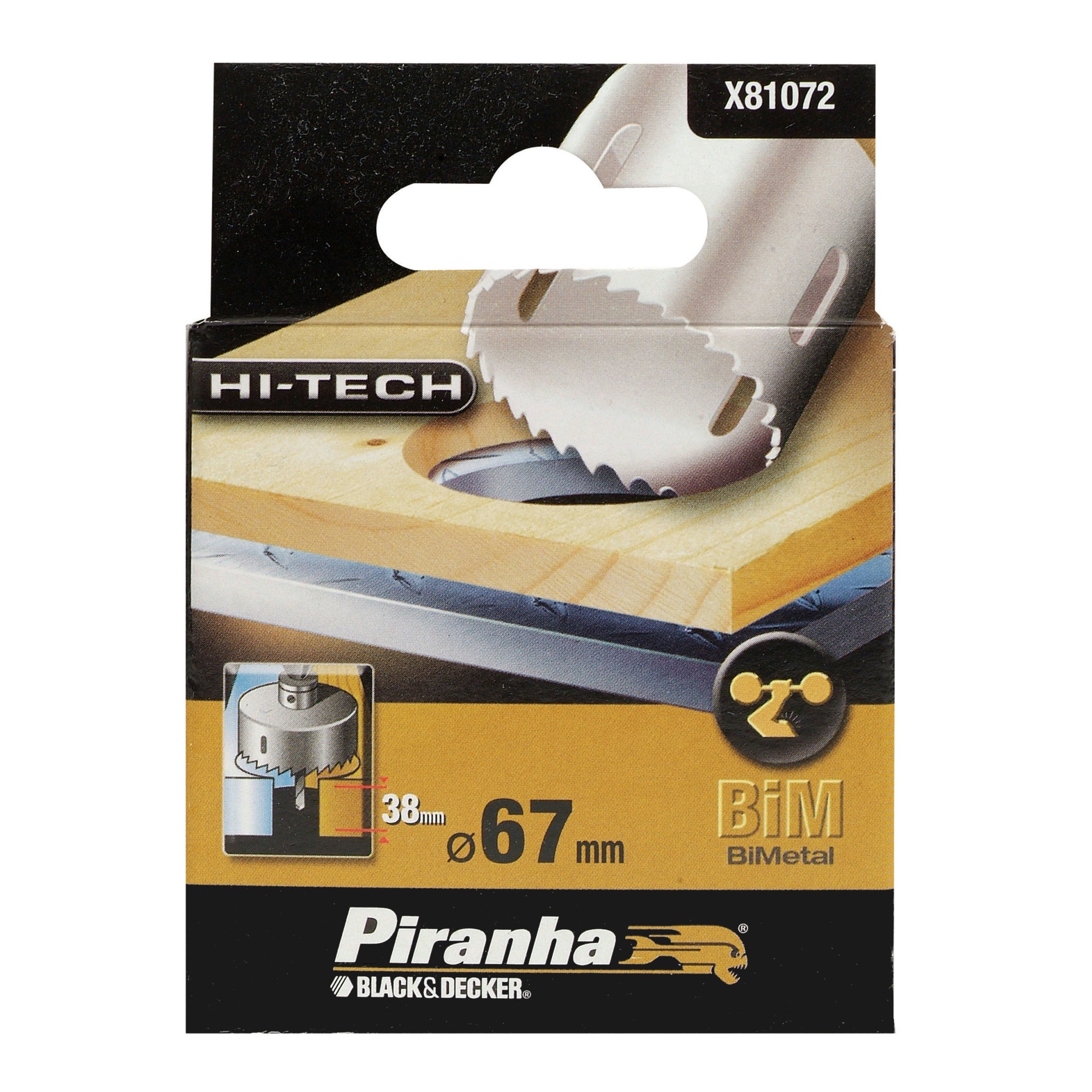 Piranha Hi Tech Gatenzaag Bimetaal 67 Mm X81072 piranha kopen in de aanbieding