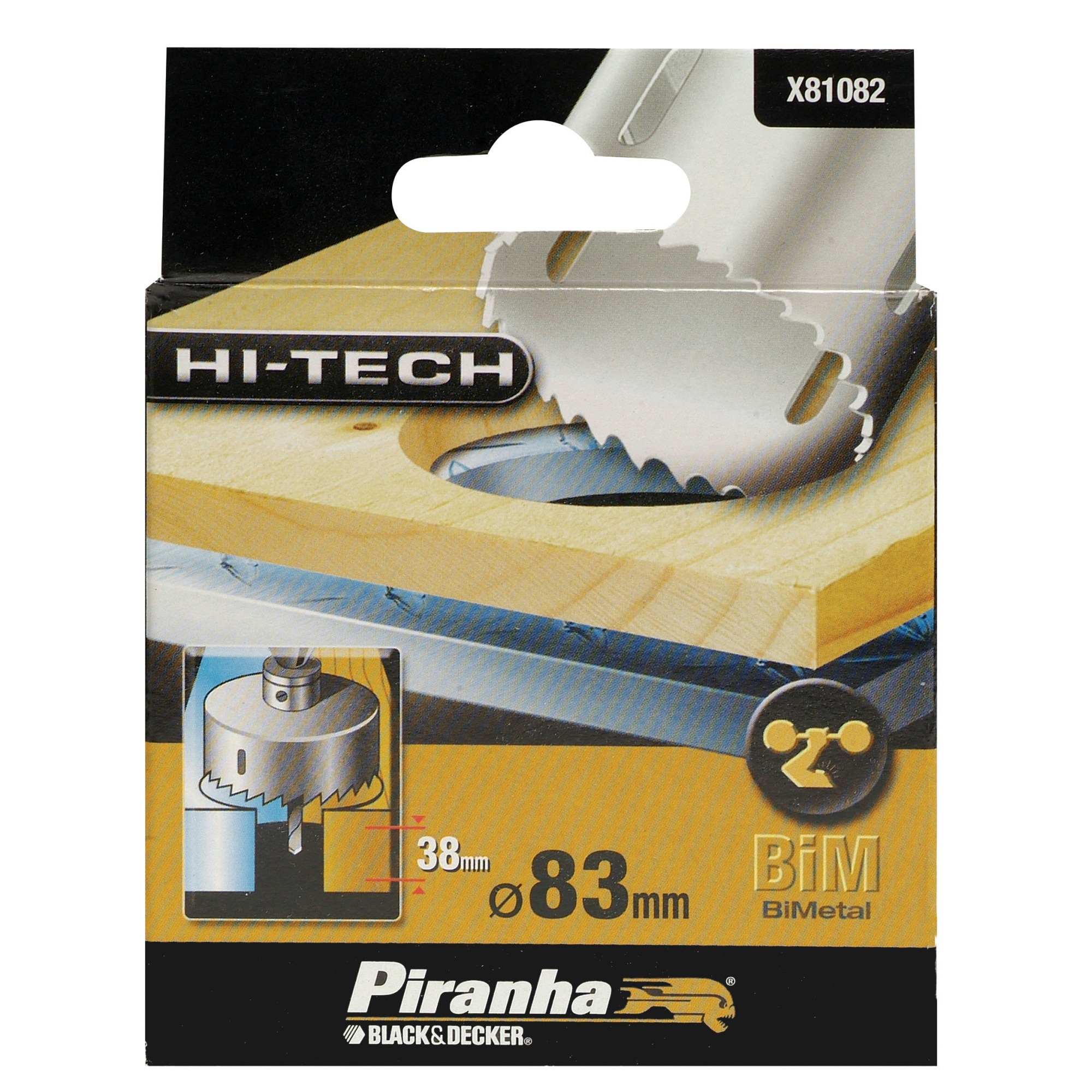 Piranha Hi Tech Gatenzaag Bimetaal 83 Mm X81082 piranha kopen in de aanbieding