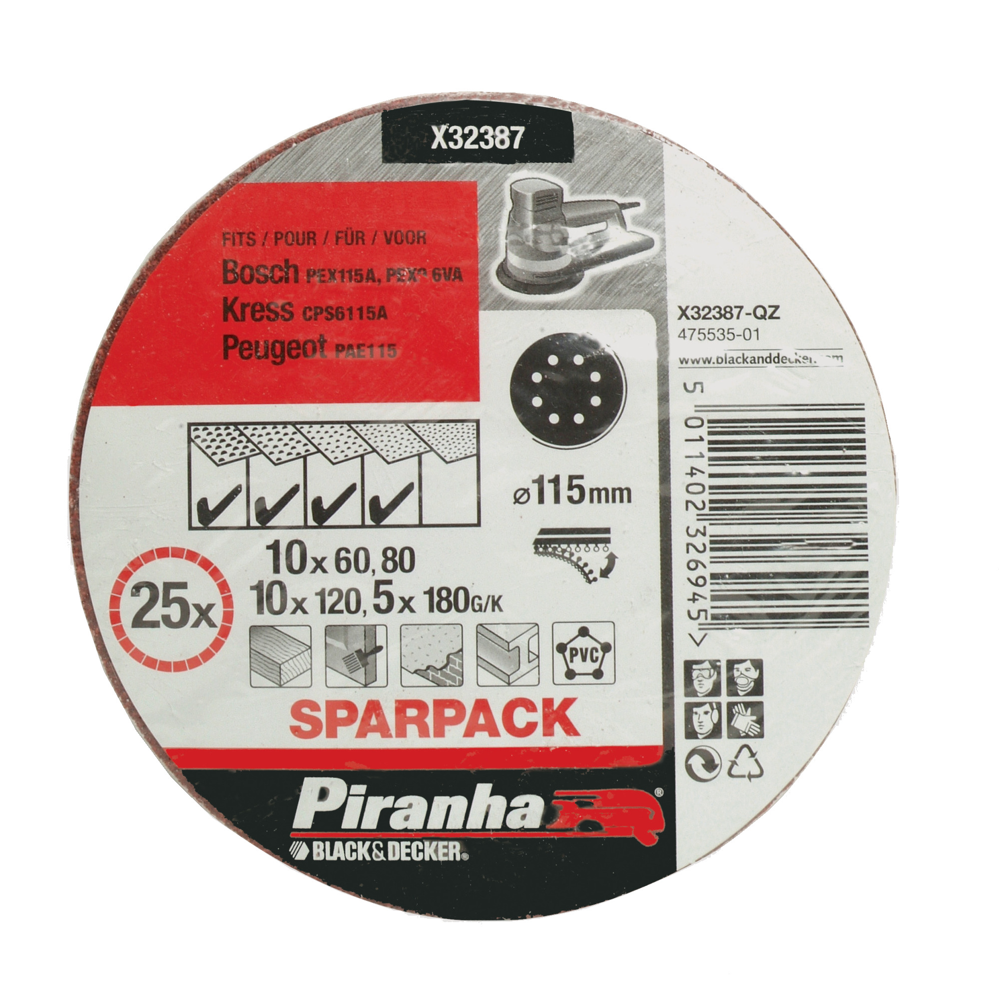 Piranha Schuurschijfset 115 Mm X32387 piranha kopen in de aanbieding