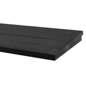 Zweeds rabatdeel Douglas hout zwart 1,2/2,7 x 19 x 300 cm