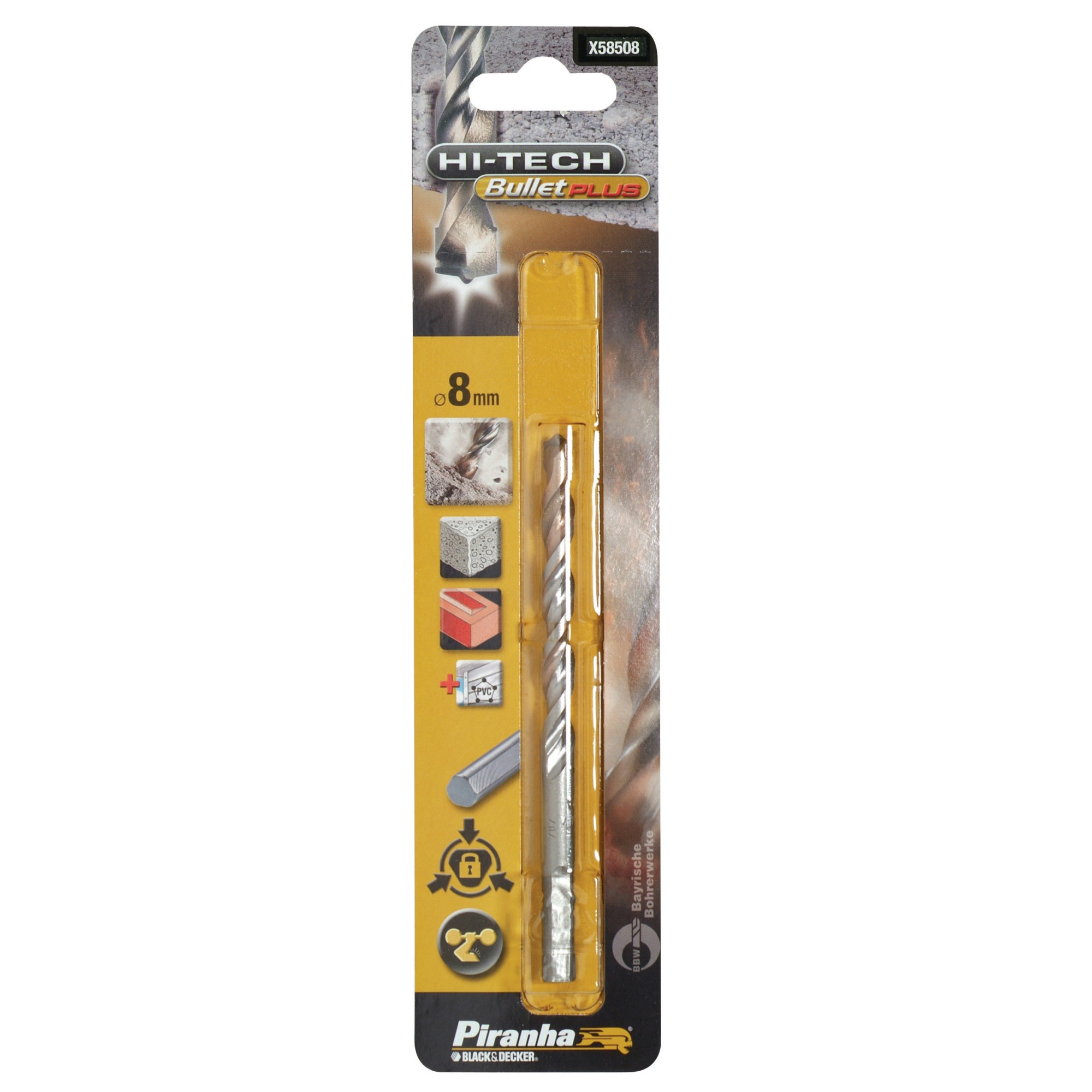 Piranha Hi Tech Bullet Met Betonboor 8 Mm X58508 piranha kopen in de aanbieding