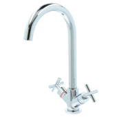 Aqualino Keukenkraan Ceronda 2-knops Chroom