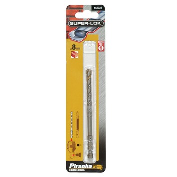 Piranha SUPER-LOK steenboor zeskant-aansluiting 8 mm X53023