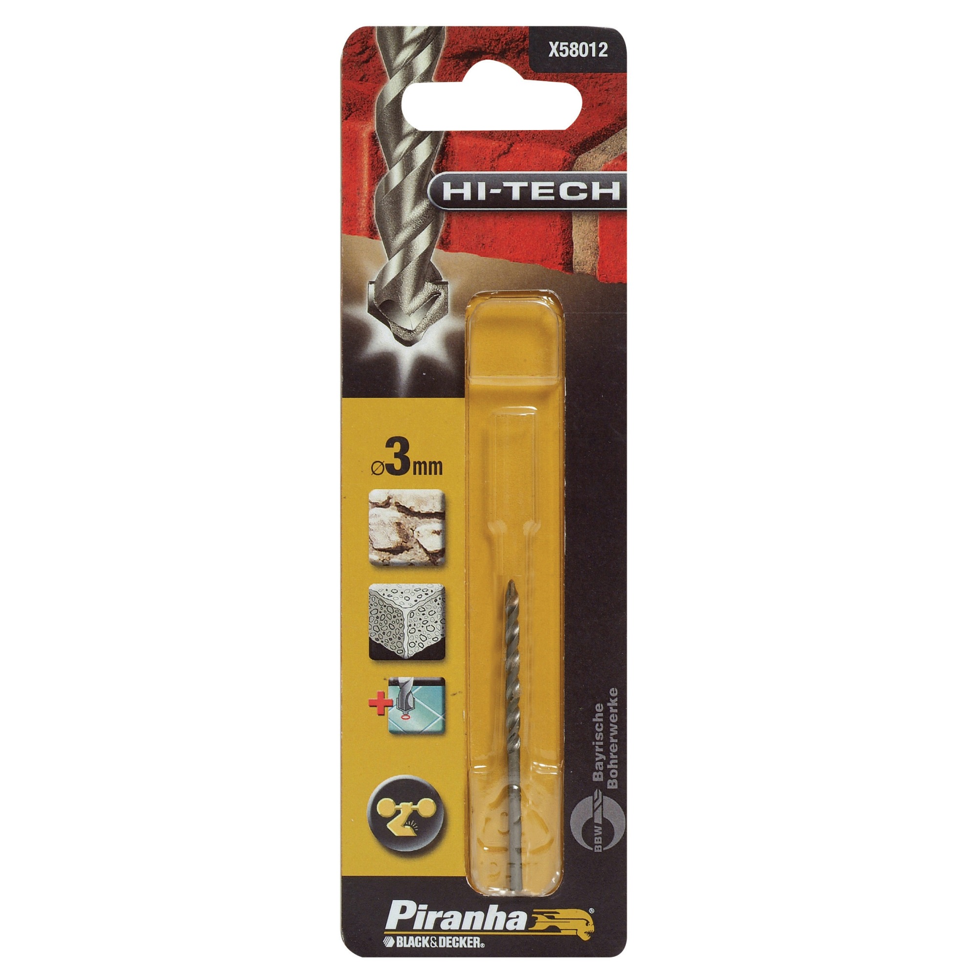 Piranha Hi Tech Bullet Steenboor 3 Mm X58012 piranha kopen in de aanbieding