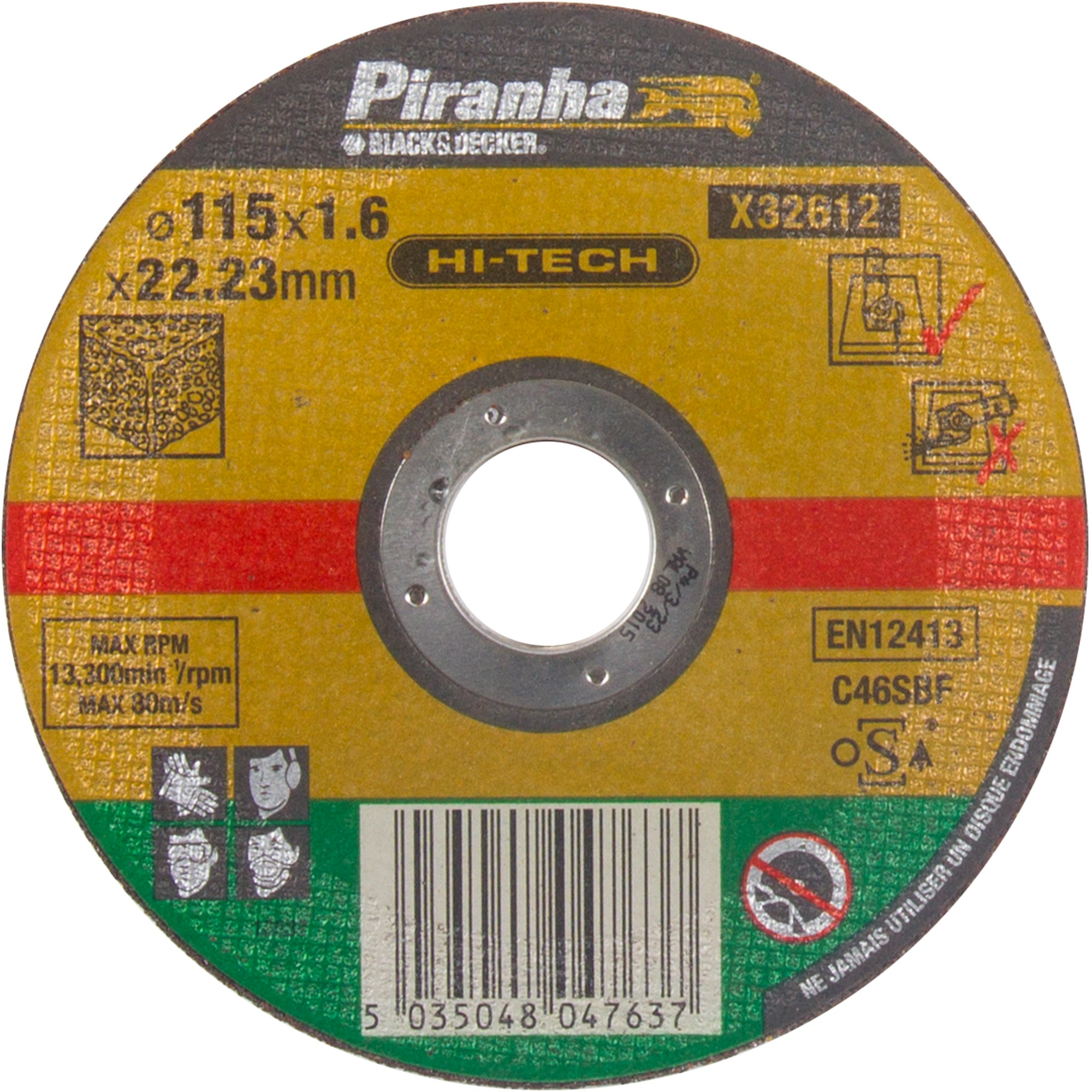 Piranha Hi Tech Doorslijpschijf Steen 16X115 Mm X32612 piranha kopen in de aanbieding