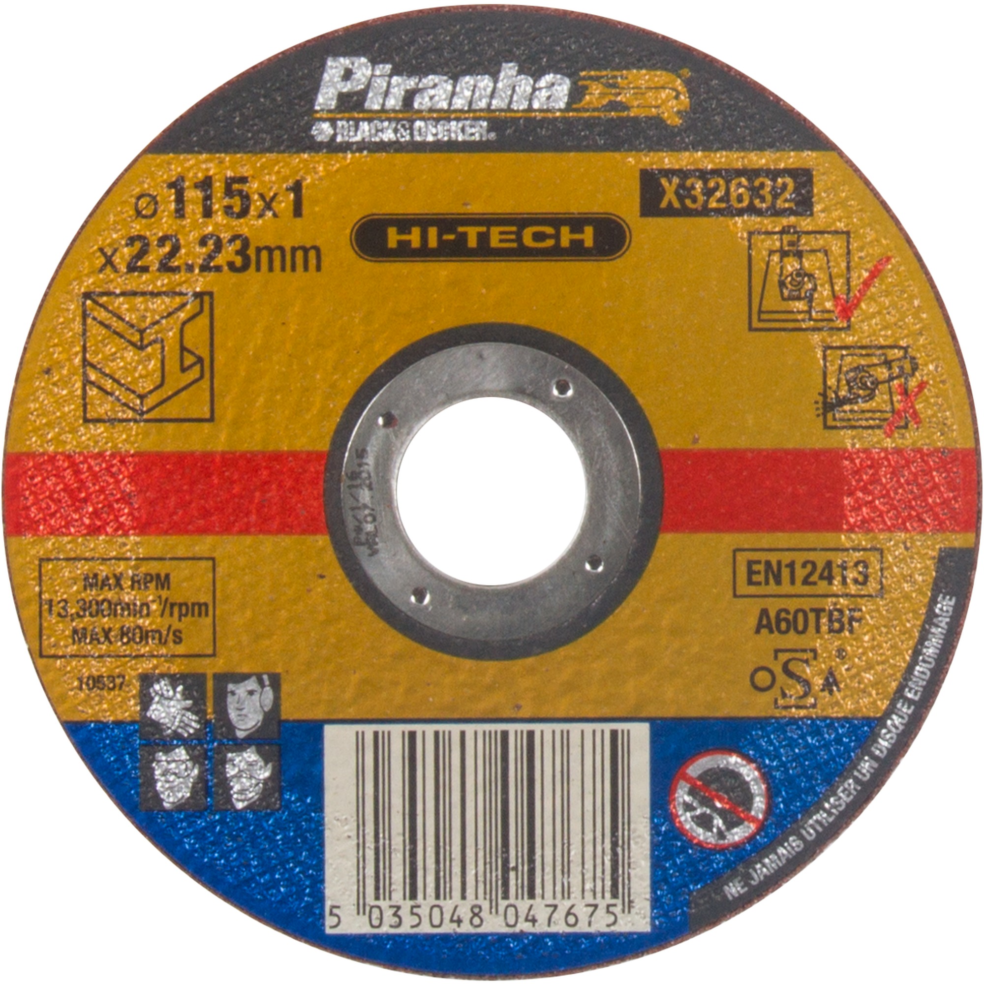 Piranha Hi Tech Doorslijpschijf Metaal 1X115 Mm X32632 Qz piranha kopen in de aanbieding