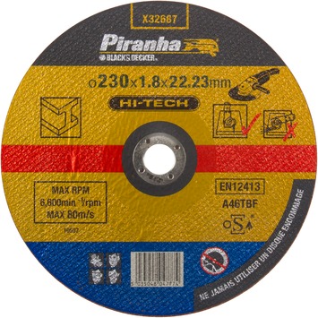 Piranha HI-TECH doorslijpschijf metaal 1,8x230 mm X32687