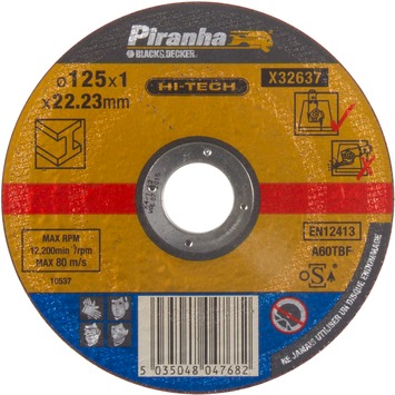 Piranha HI-TECH doorslijpschijf metaal 1x125 mm X32637