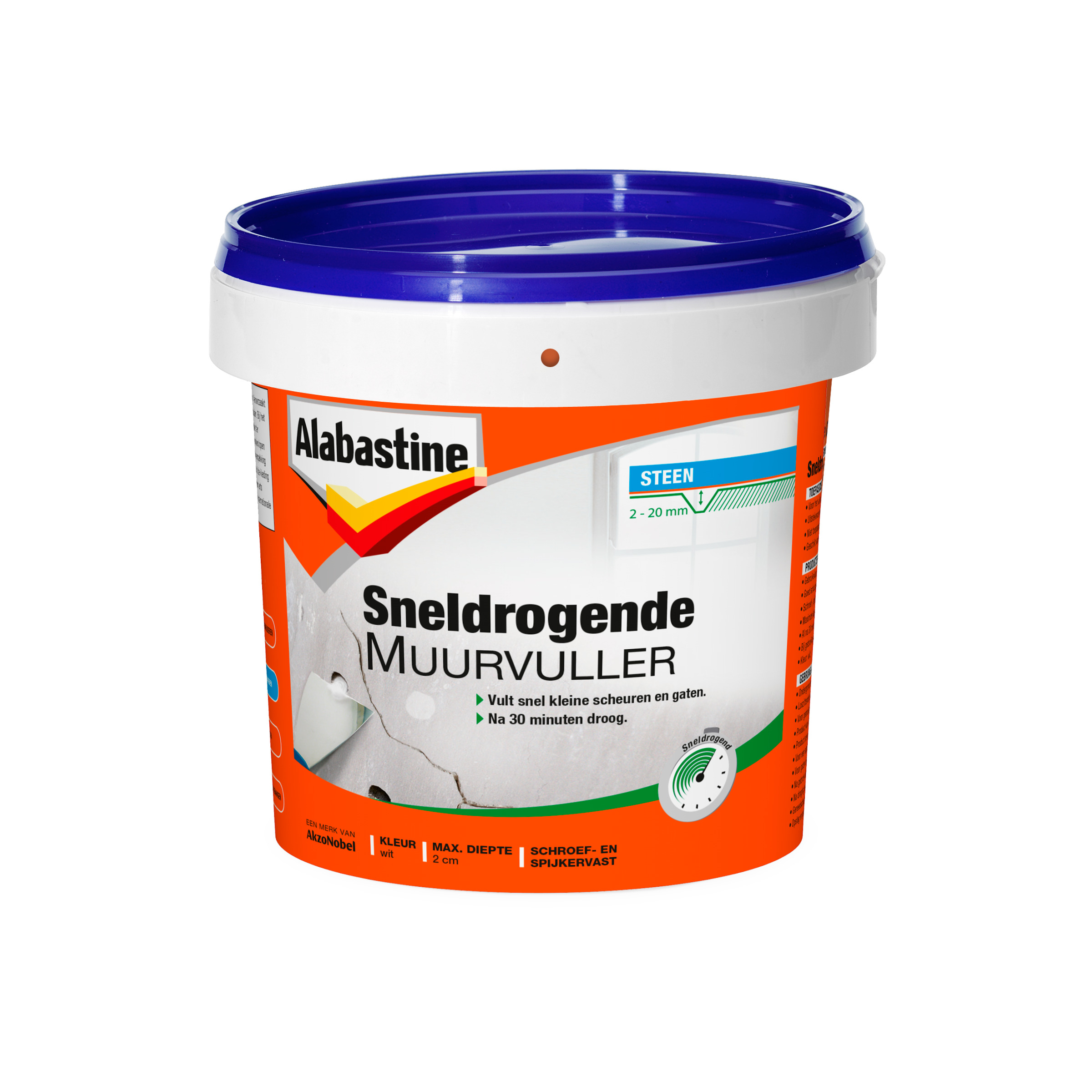 Alabastine Muurvuller Sneldroged 1 Kg Muurvuller Vulmiddelen Verf