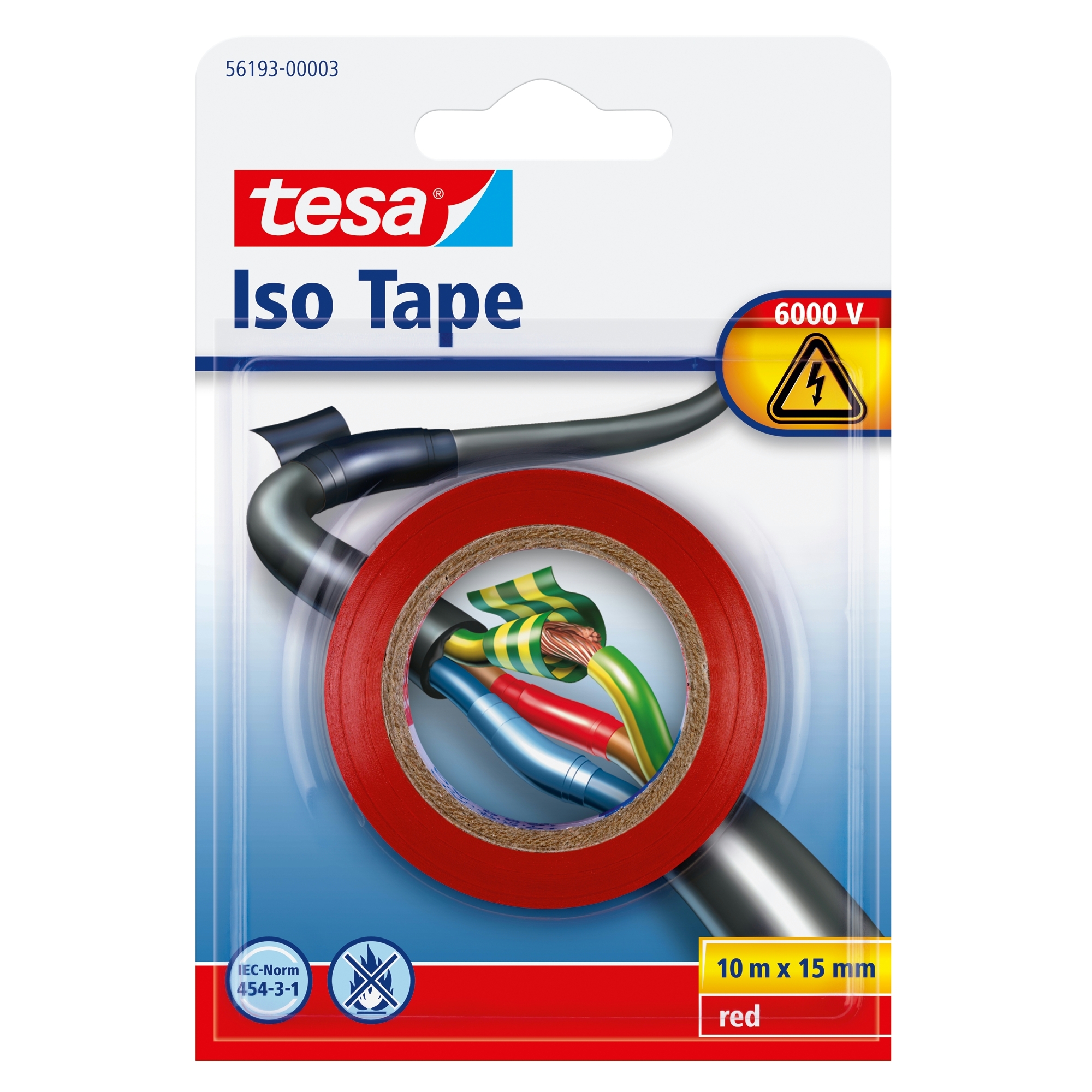 Tesa Isolatietape 15 Mm 10 Meter Rood tesa kopen in de aanbieding