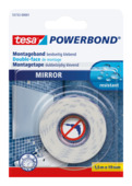 Tesa Powerbond dubbelzijdig montagetape spiegels wit 19 mm x 1,5 m