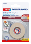 Tesa Powerbond Indoor montagetape wit 19 mm x 1,5 m