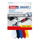 Tesa kabelmanager universeel 20 cm 12 mm 5 stuks